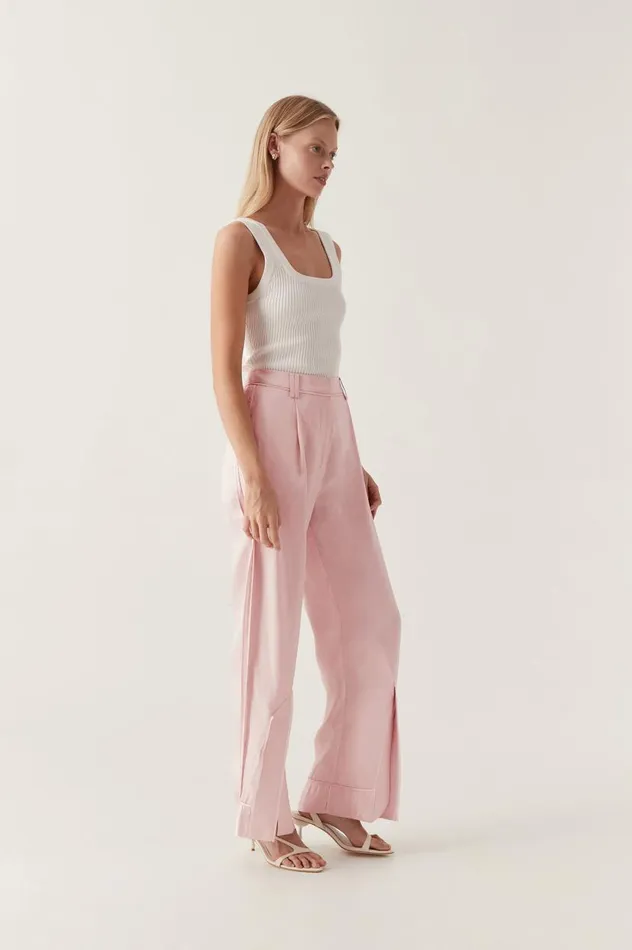Aje Pants Insight Deconstructed Pant Soft Pink 8211 Women Aje Pants Insight Deconstructed Pant Soft Pink 8211 Women