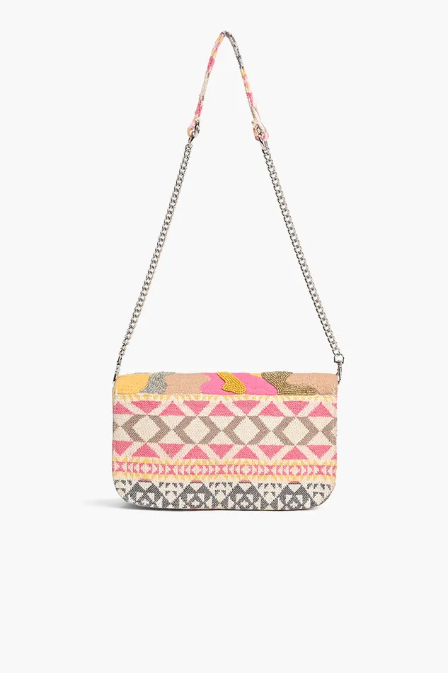 America and Beyond Pink Camo Embellished Shoulder Bag Women Shoulder Bags
