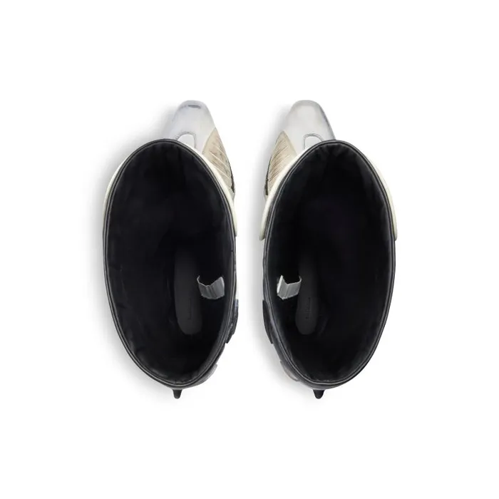 Balenciaga Boots and Derbies Men Men039s Biker Boot In Whitebeigeblack Whitebeigeblack