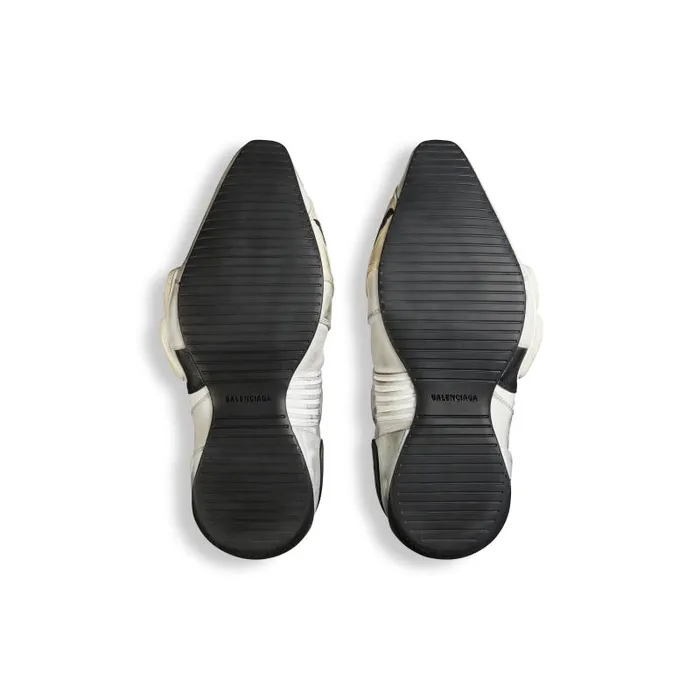 Balenciaga Boots and Derbies Men Men039s Biker Boot In Whitebeigeblack Whitebeigeblack