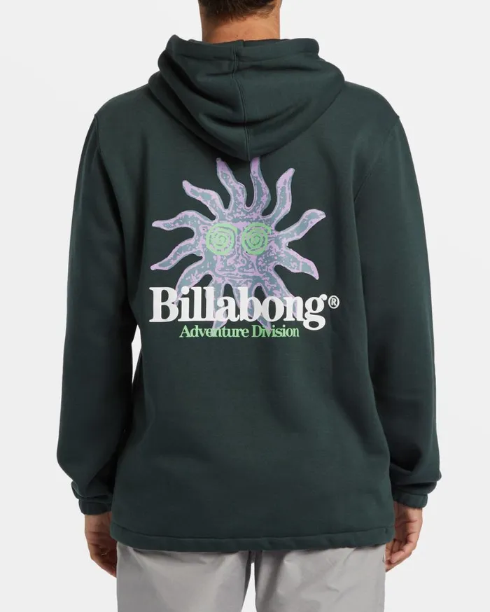 Billabong Compass Hoodie Forest Green Mens Hoodies and Fleece