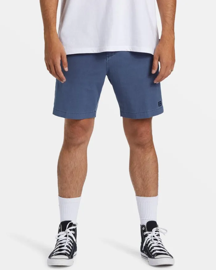Billabong Crossfire Wave Washed 18034 Hybrid Submersible Shorts Slate Blue Mens Shorts