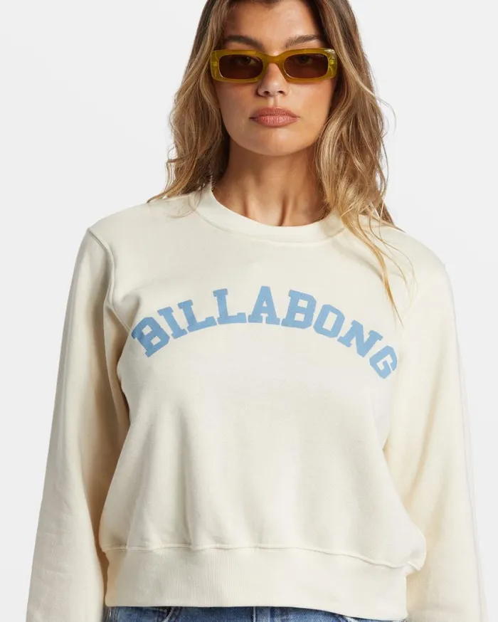 Billabong From Paradise Pullover Sweatshirt White Cap Womens Sweatshirts and Fleece Billabong From Paradise Pullover Sweatshirt White Cap Womens Sweatshirts and Fleece