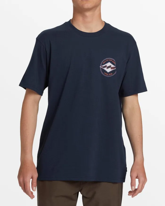 Billabong Rotor Diamond TShirt Navy Mens TShirts