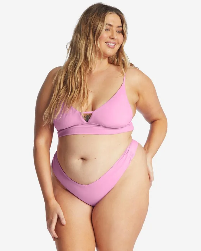 Billabong Sol Searcher VNeck Cami Bikini Top Paradise Pink Womens Bikini Tops