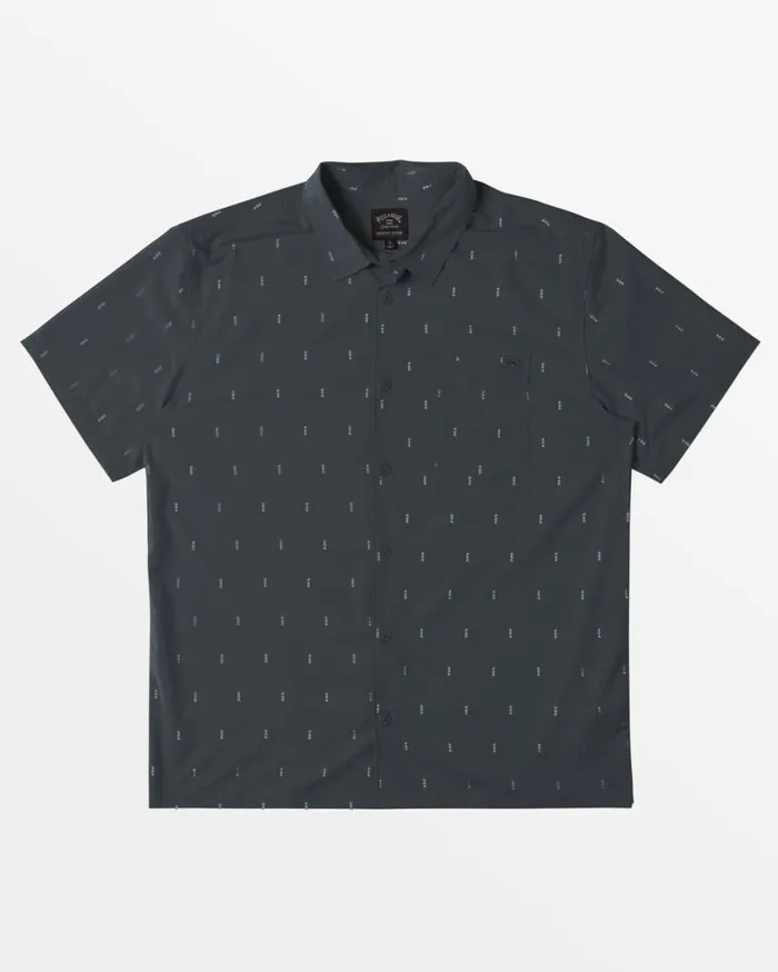 Billabong Surftrek Trail Short Sleeve Woven Shirt Navy Mens Shirts