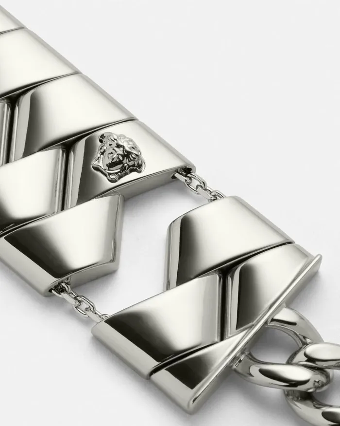 Bind Bracelet Silver WomenMen Versace Bracelets