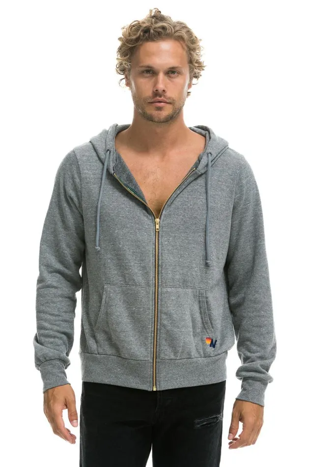 Bolt Hoodie 8211 Heather Grey WomenMen Aviator Nation Hoodies