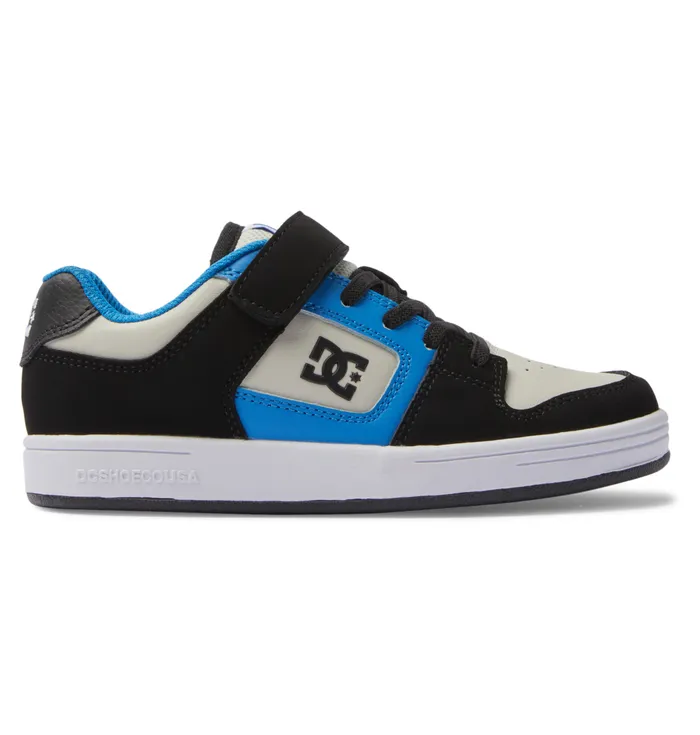 Boy8217s Manteca 4 Elastic Waist Lace Shoes blackbluegrey Sneakers DC Shoes Kids