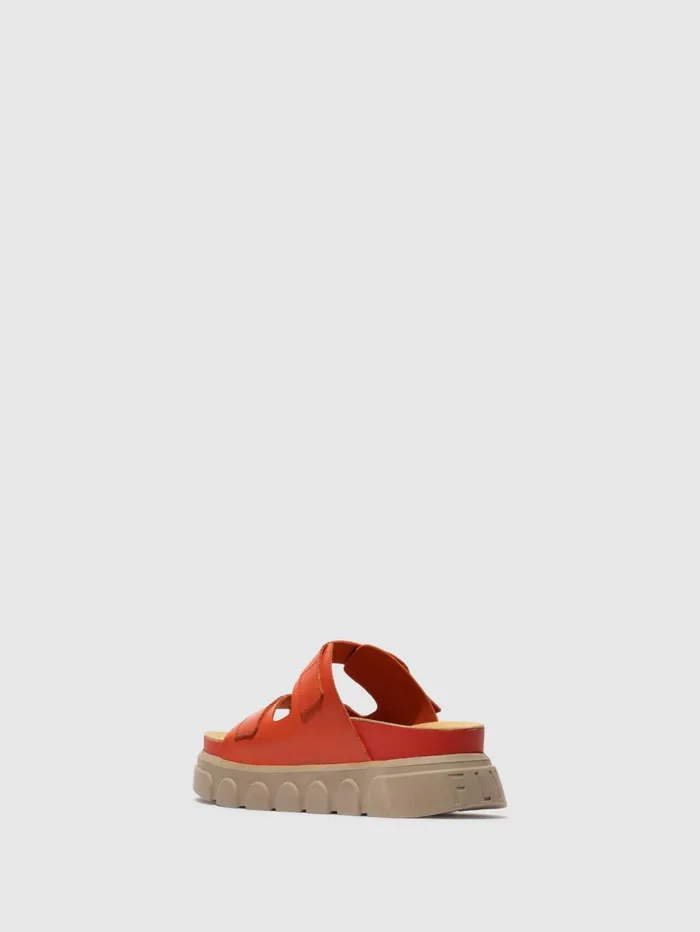 Buckle Mules CIDE946FLY SCARLET Women Fly London Mules