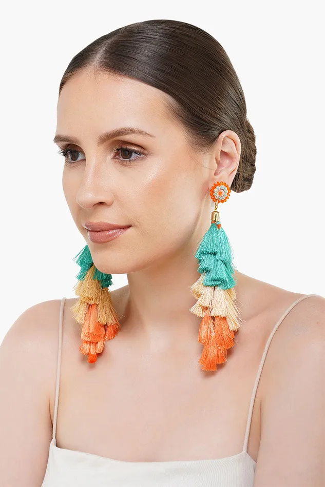 Charming Tassels Hanging Earrings Women Small Accessories America and Beyond