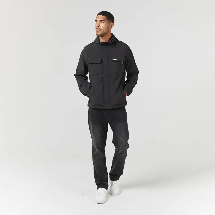 Closure London Crinkle Nylon Jacket Black Men Coats and Jackets
