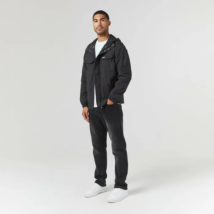 Closure London Crinkle Nylon Jacket Black Men Coats and Jackets