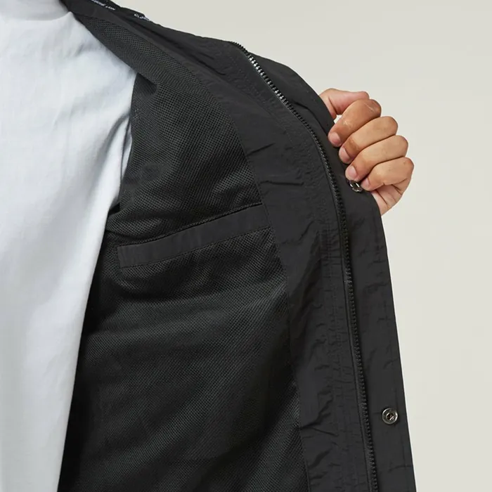 Closure London Crinkle Nylon Jacket Black Men Coats and Jackets
