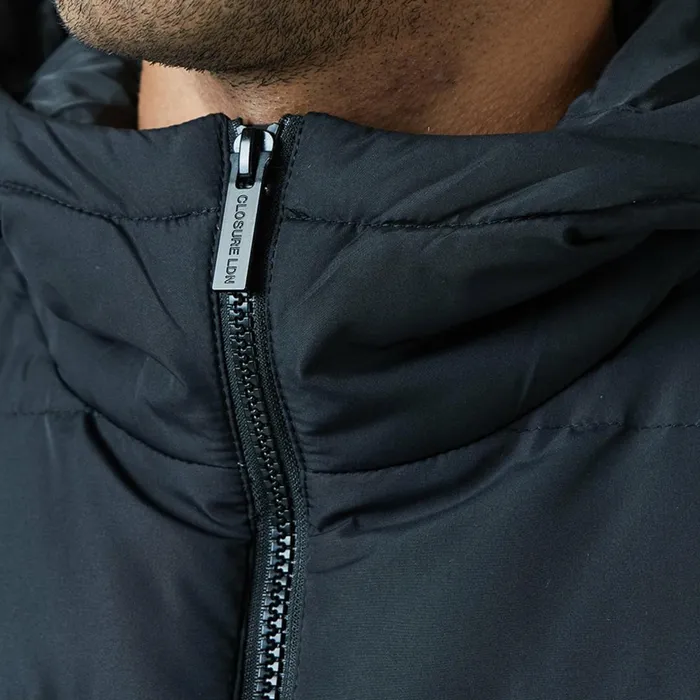 Closure London Hooded Hybrid Jacket Black Men Coats and Jackets
