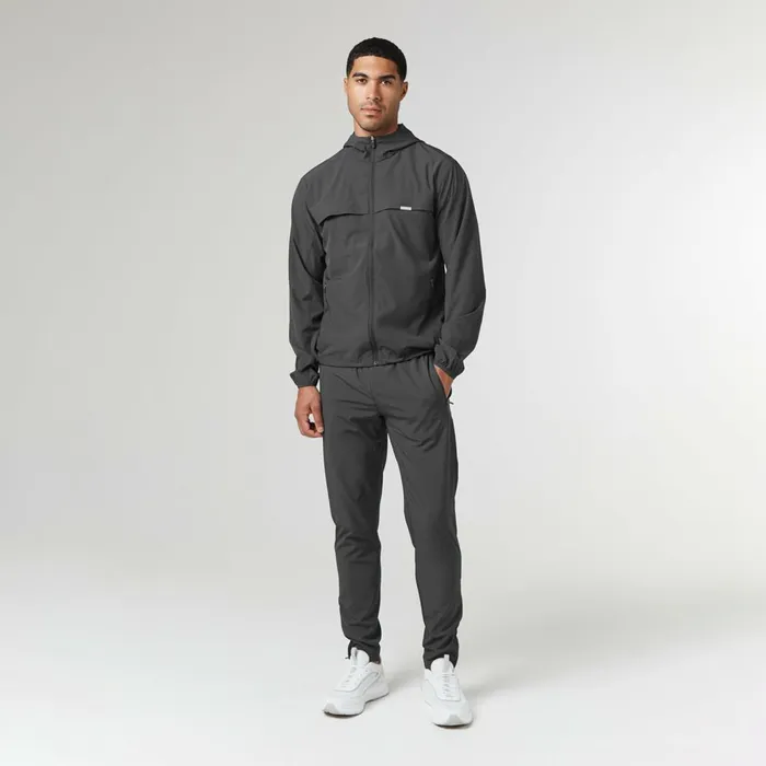 Closure London Stretch Tech Windbreaker Charcoal Men Coats and Jackets
