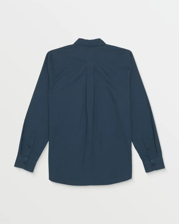 Date Knight Long Sleeve Shirt 8211 Navy Mens Volcom Shirts and Flannels