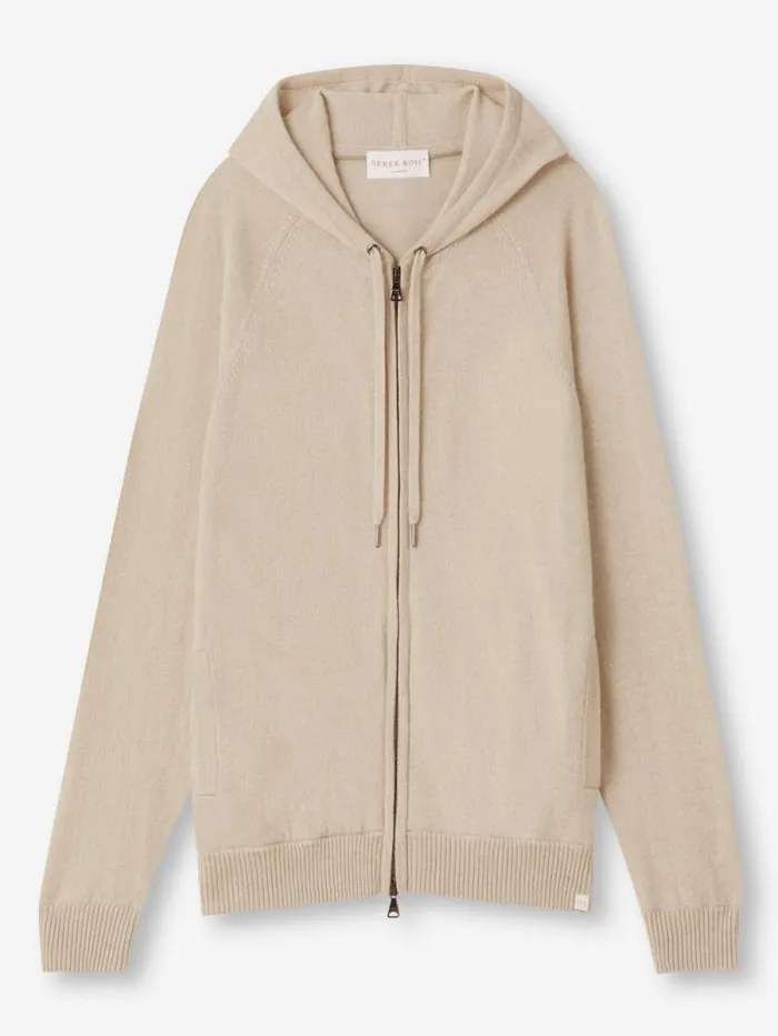 Derek Rose Hooded Tops Men Hoodie Finley Cashmere Oat