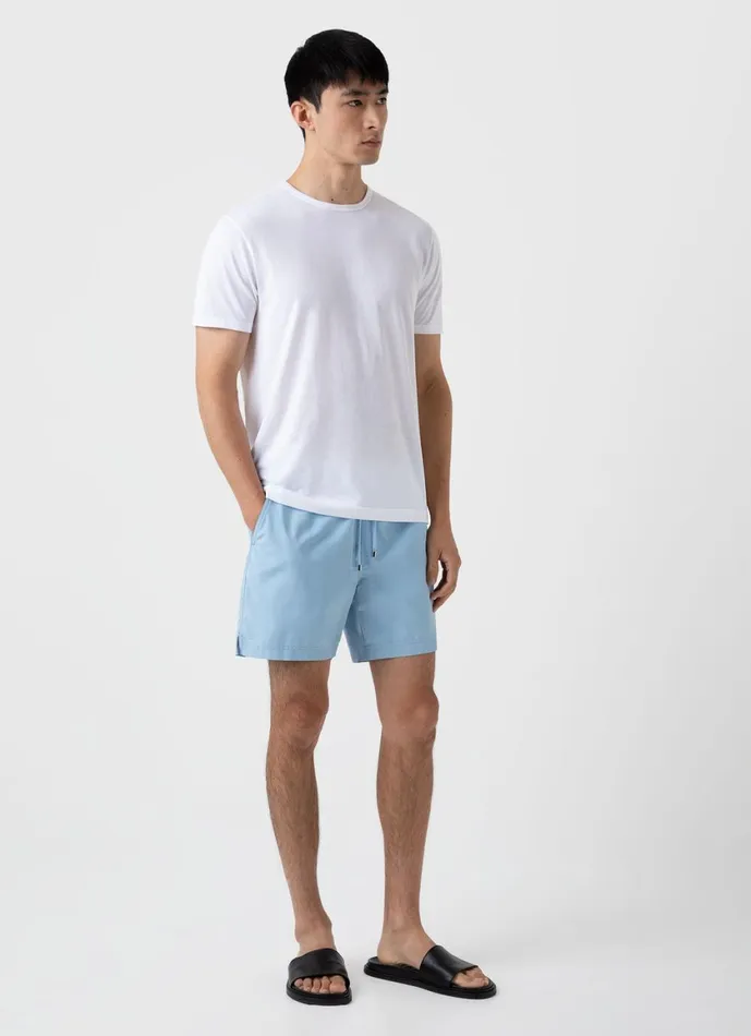 Drawstring Swim Shorts Light Blue Men SUNSPEL Swimwear
