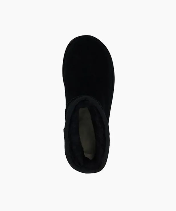 Dune London Black Boots Women UGG Suede Platform Boots Black