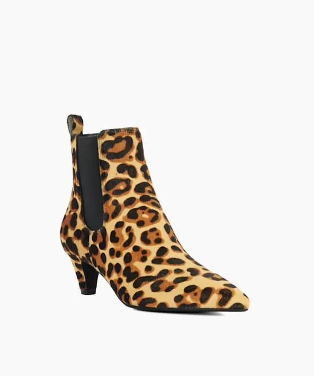 Dune London Chelsea Boots Women Statement Mid Heel Chelsea Ankle Boots Animal