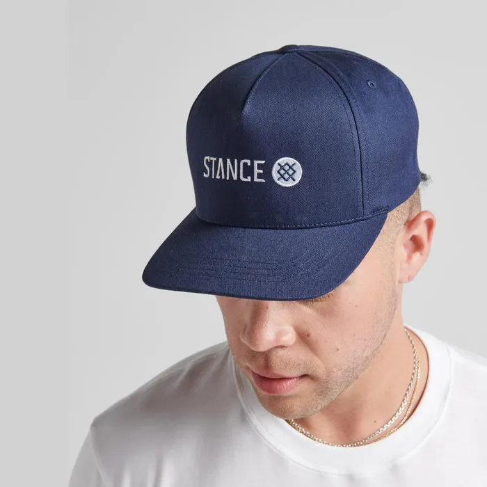 Icon Snapback Hat With Butter Blend Navy MenWomenKids Stance Hats and Beanies