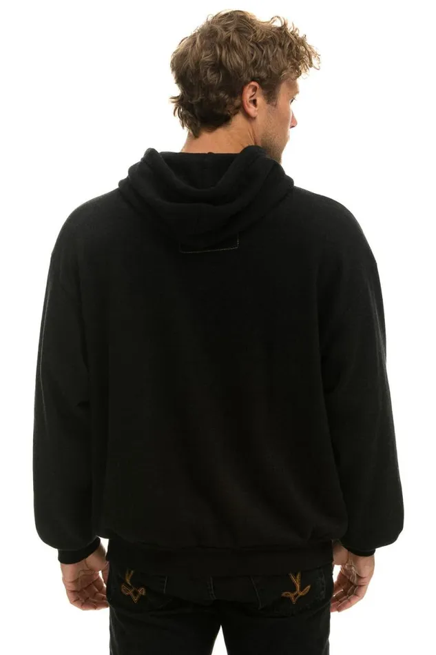 Id Rather Be Surfing Relaxed Pullover Hoodie 8211 Black WomenMen Aviator Nation Hoodies
