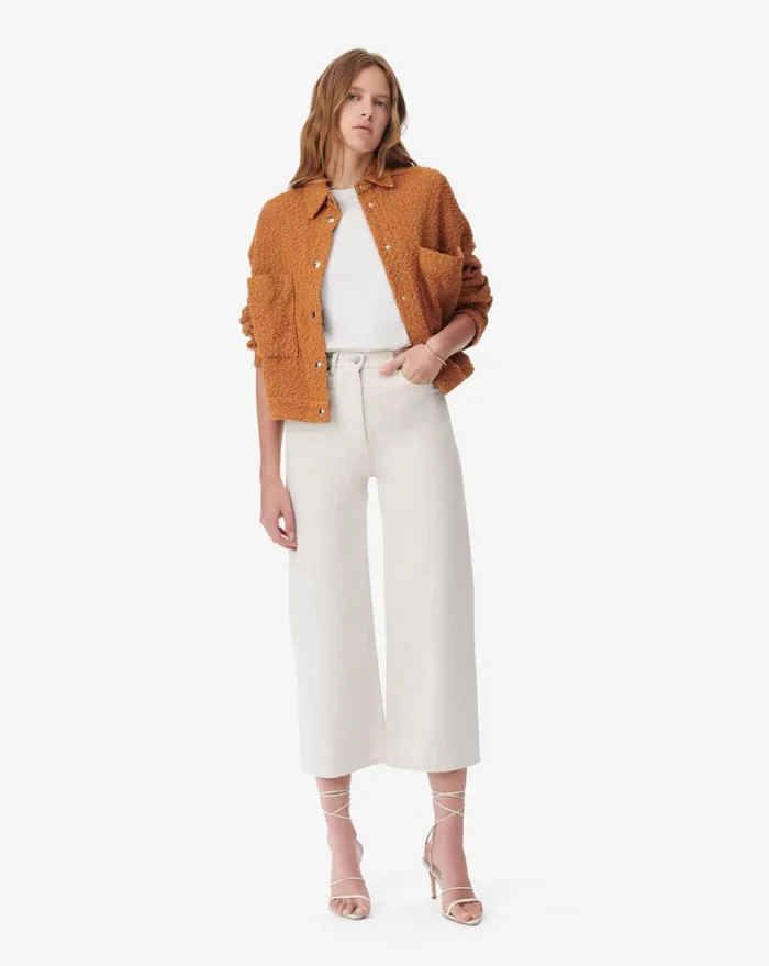 IRO PABLI CROPPED JACKET Cognac Women Jackets and Coats