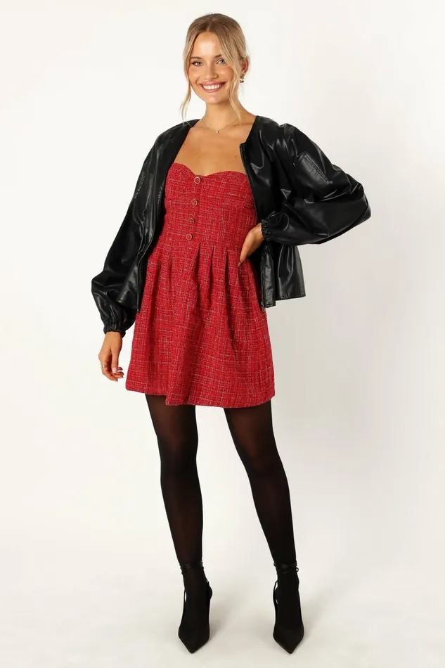 Jackets and Coats Petal and Pup Women Ivanna Faux Leather Puff Sleeve Jacket Black
