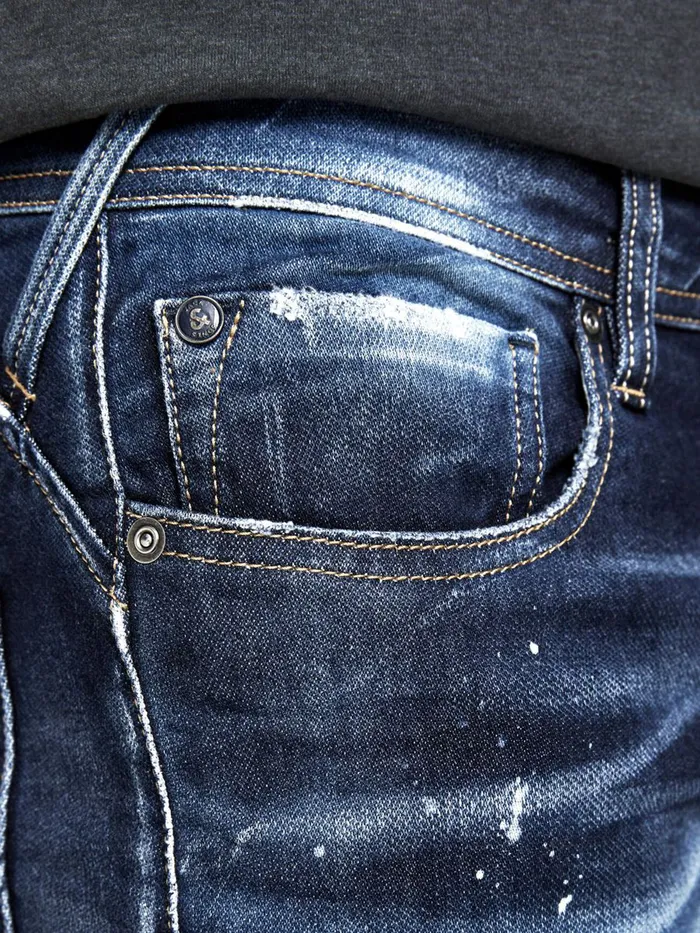 Jeans JACK and JONES Mens GLENN ROCK BL 941 SLIM FIT JEANS Blue Blue Denim
