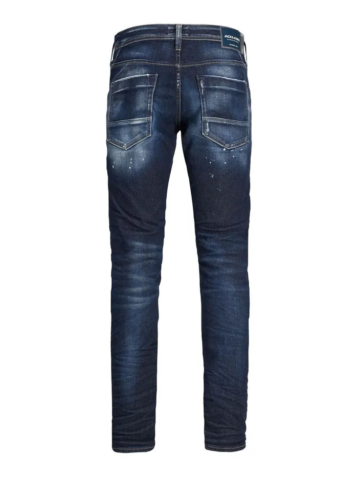 Jeans JACK and JONES Mens GLENN ROCK BL 941 SLIM FIT JEANS Blue Blue Denim