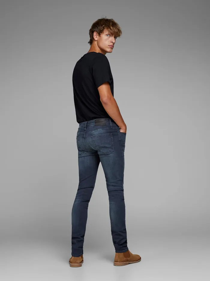 Jeans JACK and JONES Mens LIAM ORIGINAL JJ 104 50SPS SKINNY FIT JEANS Blue Blue Denim