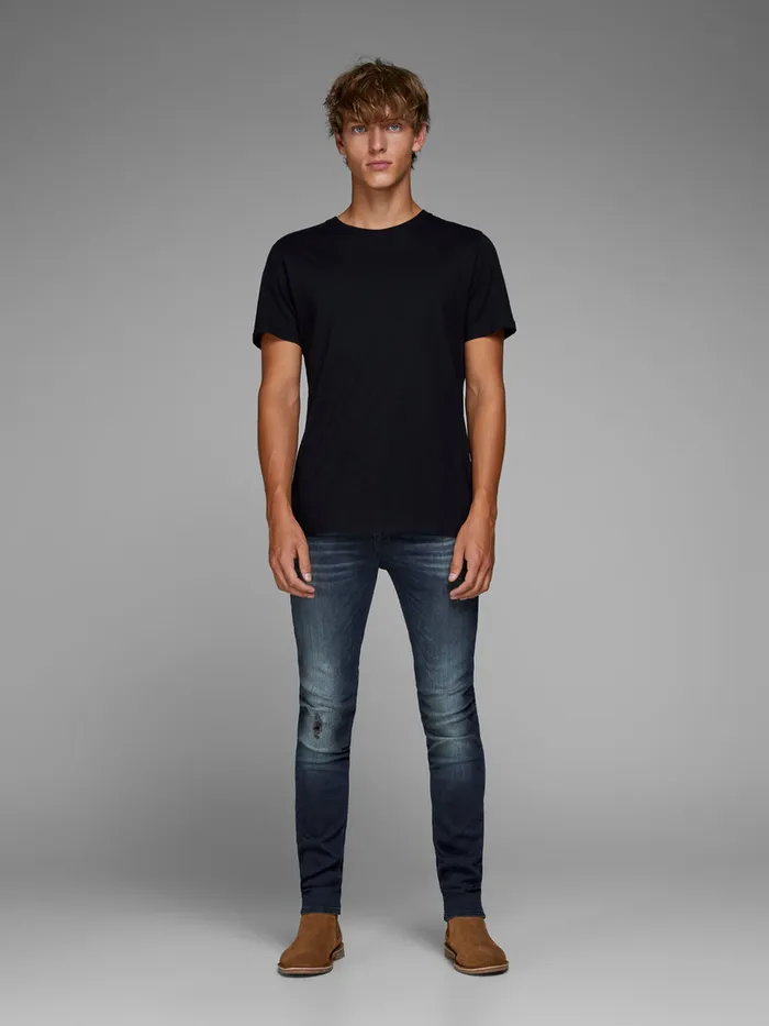 Jeans JACK and JONES Mens LIAM ORIGINAL JJ 104 50SPS SKINNY FIT JEANS Blue Blue Denim