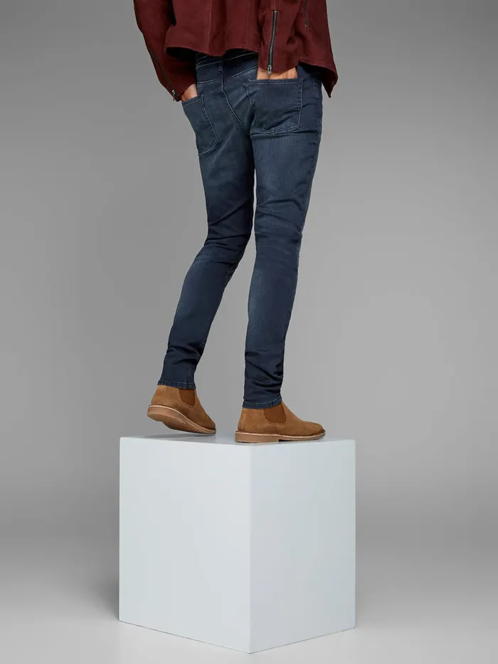 Jeans JACK and JONES Mens LIAM ORIGINAL JJ 104 50SPS SKINNY FIT JEANS Blue Blue Denim