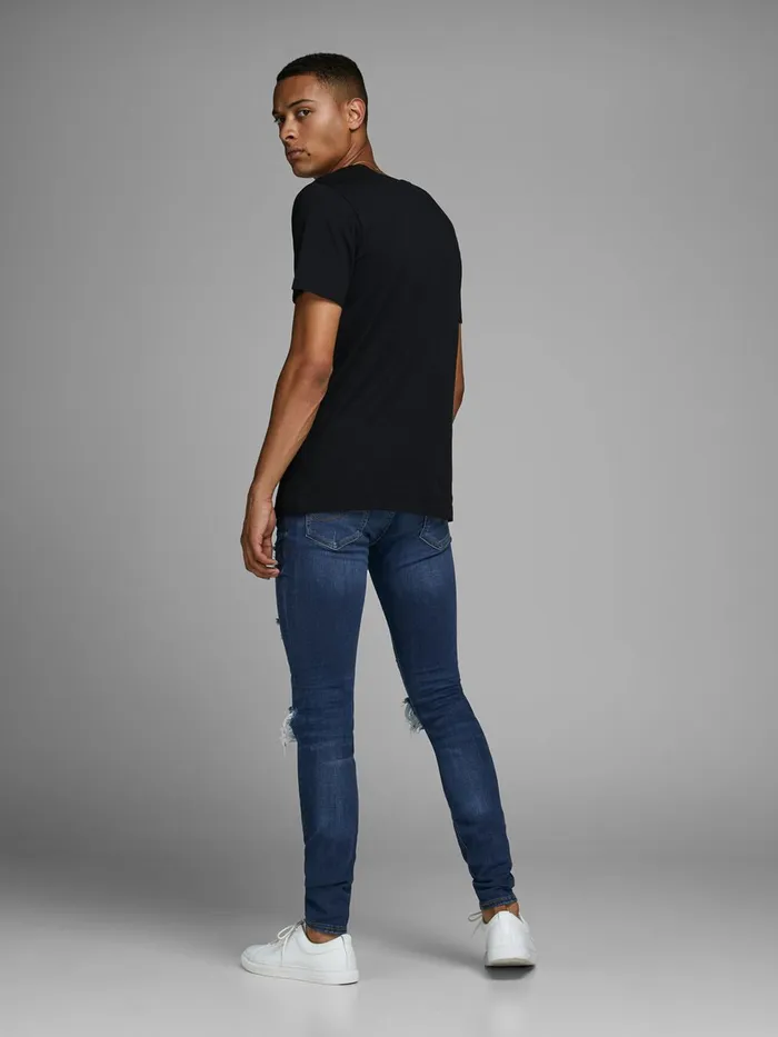 Jeans JACK and JONES Mens TOM ORIGINAL AM 849 SKINNY FIT JEANS Blue Blue Denim