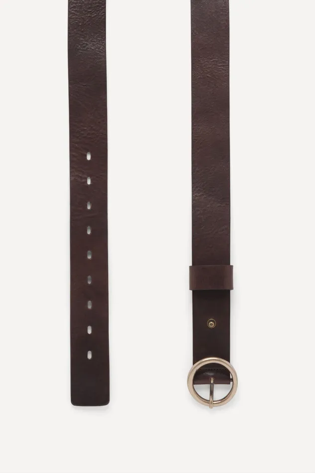 Leather Belt Camus Brown Women Baandsh Belts