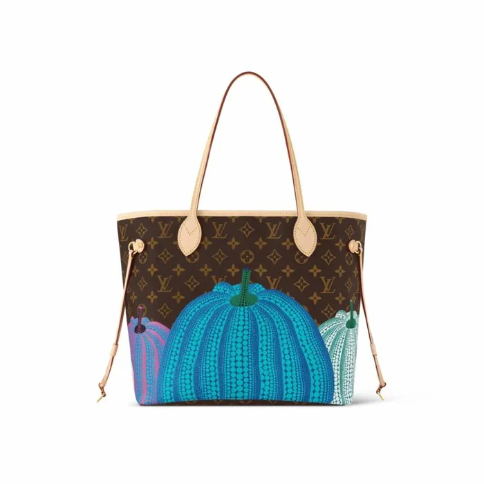 Louis Vuitton LV X YK Neverfull MM M46468 Pumpkin Print 8211 Louis Vuitton Handbag Store Women Louis Vuitton Neverfull Bag