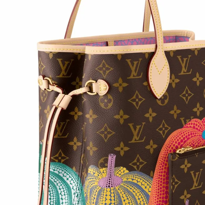 Louis Vuitton LV X YK Neverfull MM M46468 Pumpkin Print 8211 Louis Vuitton Handbag Store Women Louis Vuitton Neverfull Bag