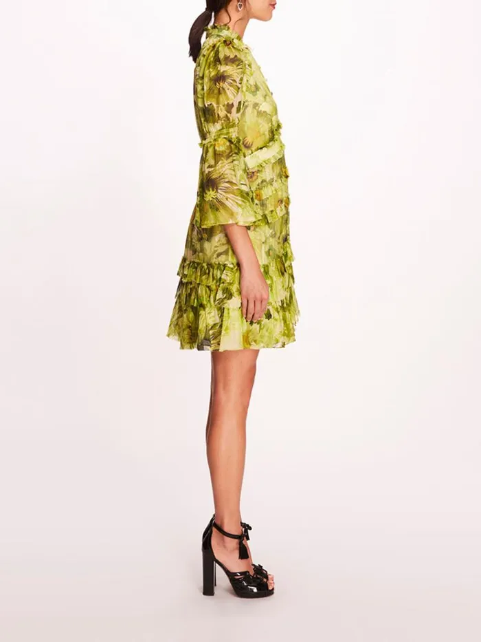 Marchesa Marchesa Rosa Mali Mini Dress Chartreuse 8211 Women