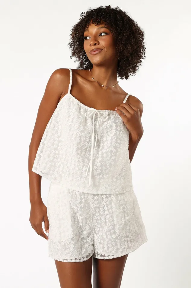 Matching Sets Maeve Top Off White Petal and Pup Women