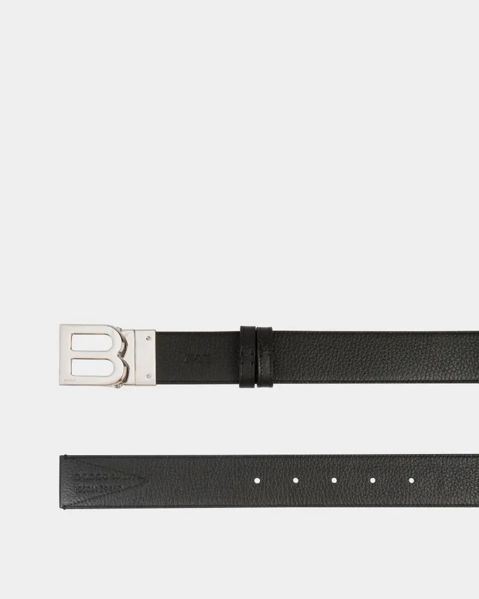Men Bally Belts B Logo 35mm Reversible Belt In Red And White Fabric And Leather Multicolor Men Bally Belts B Logo 35mm Reversible Belt In Red And White Fabric And Leather Multicolor