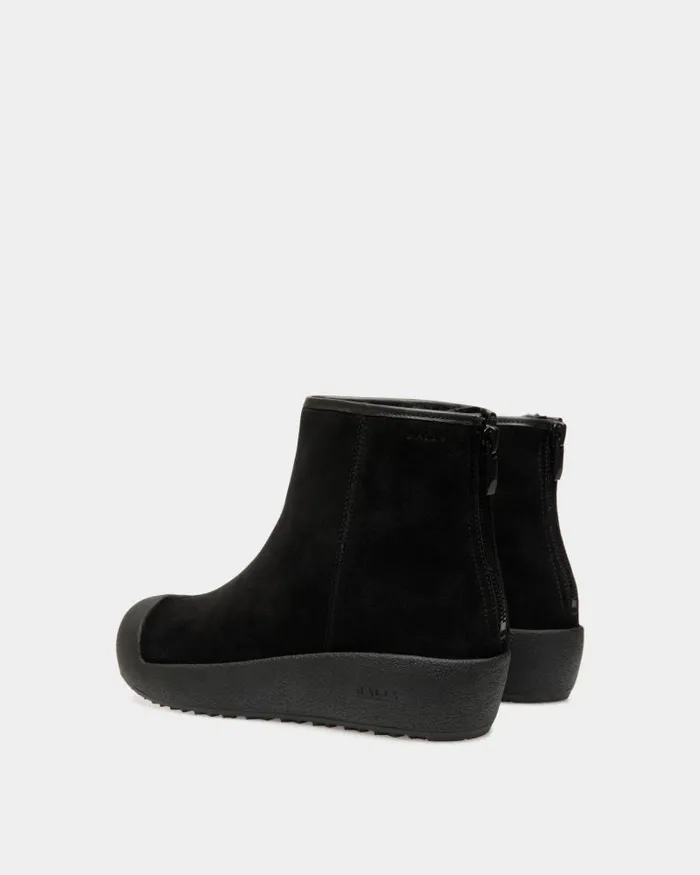Men Bally Boots and Ankle Boots Bally Curling Bootie In Black Suede Black Men Bally Boots and Ankle Boots Bally Curling Bootie In Black Suede Black