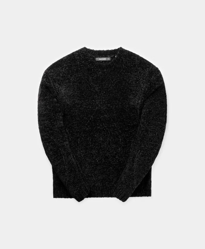 Men Black Dayo Knit Sweater Daily Paper Hoodies and Sweaters