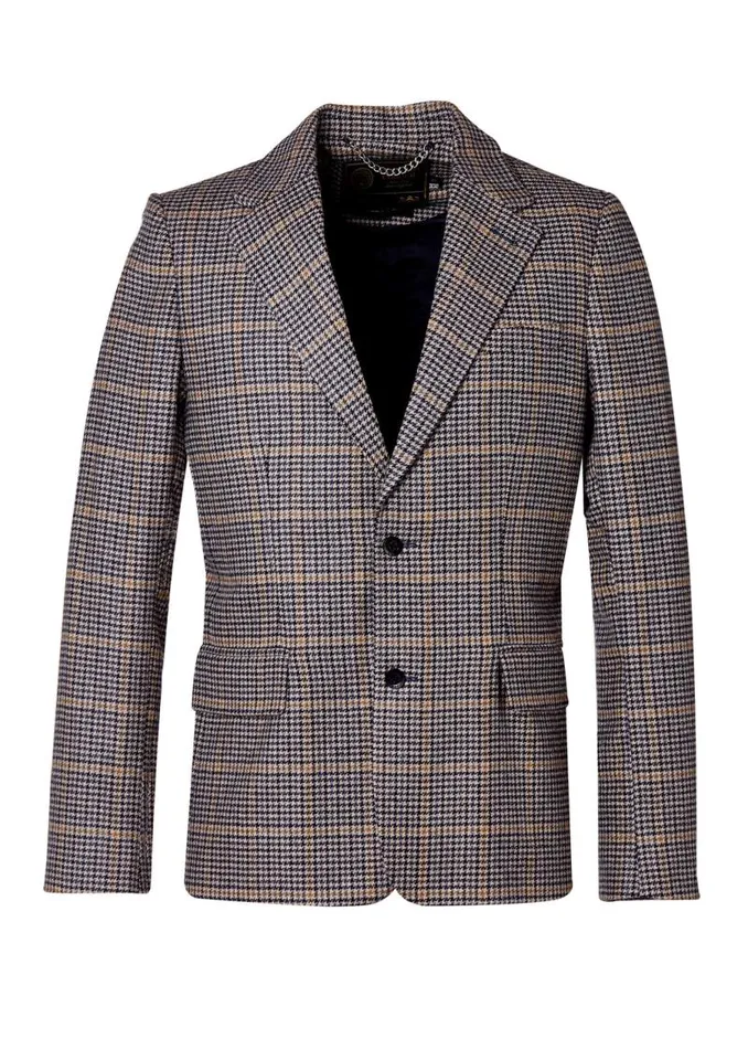 Men Blazers Holland Cooper The Single Breasted Blazer Prince Of Wales Navy Men Blazers Holland Cooper The Single Breasted Blazer Prince Of Wales Navy