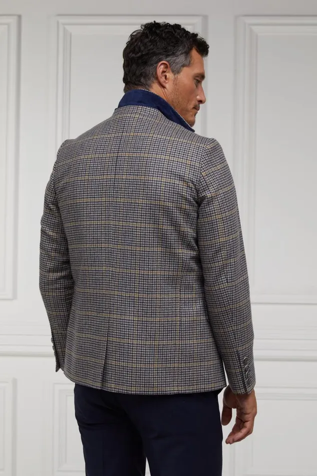Men Blazers Holland Cooper The Single Breasted Blazer Prince Of Wales Navy Men Blazers Holland Cooper The Single Breasted Blazer Prince Of Wales Navy
