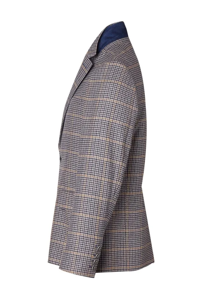 Men Blazers Holland Cooper The Single Breasted Blazer Prince Of Wales Navy Men Blazers Holland Cooper The Single Breasted Blazer Prince Of Wales Navy