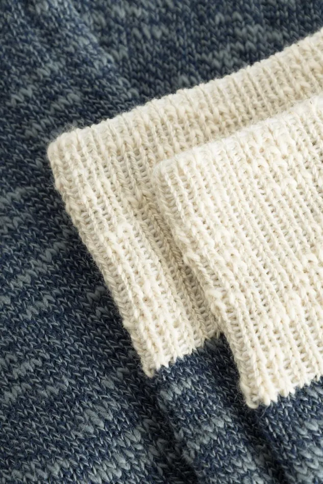 Men Ebbe Slub Sock Steel Blue Norse Projects Accessories