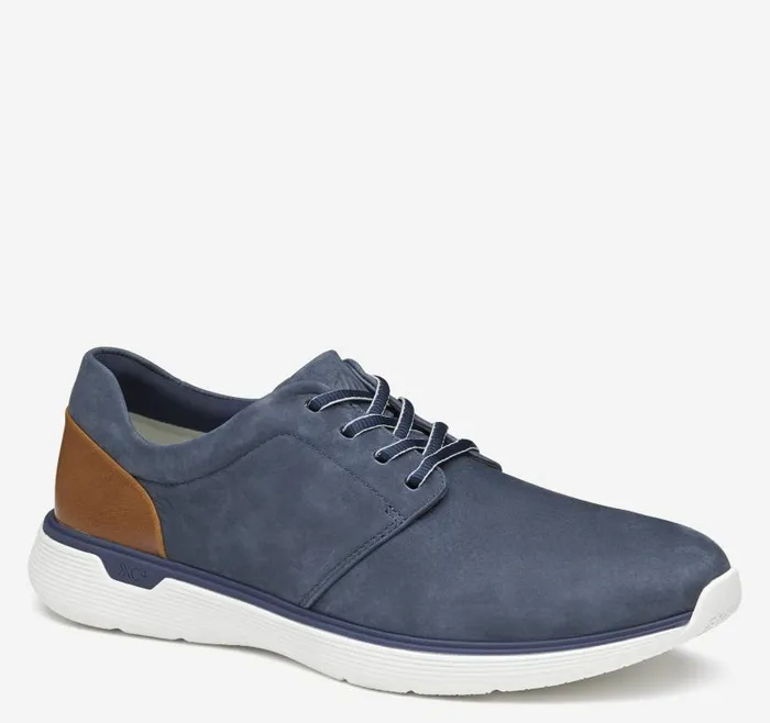 Men Johnston and Murphy LaceUps XC4 Prentiss 2 Plain Toe Navy Waterproof Tumbled Nubuck