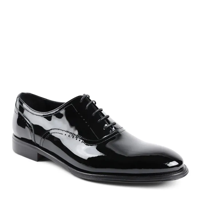 Men Laceups and Oxfords Bruno Magli Arno Sera PlainToe Balmoral Oxford 8211 Black Patent