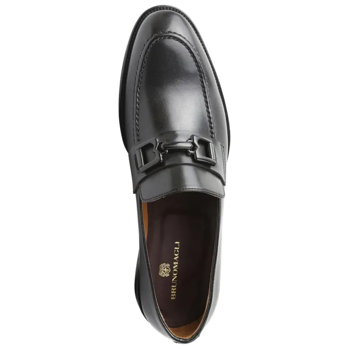 Men Loafers and Slipons Bruno Magli Alpha Classic Bit Leather Loafer 8211 Black